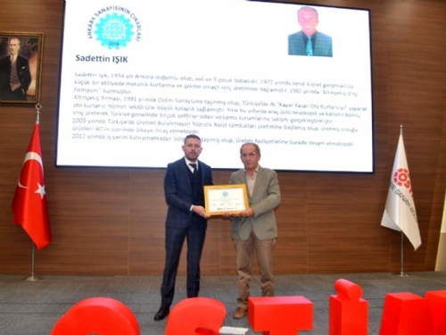 Sanayinin Ustalarına Vefa Ödülleri